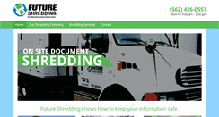 Desktop Screenshot of futureshredding.com